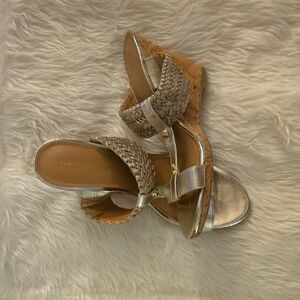 Tommy Hilfiger Metallic Gold Wedges